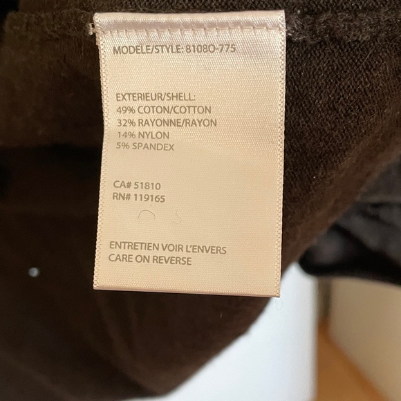 Tribal Dark Brown Ruffled Cardigan - Picture 3 of 7